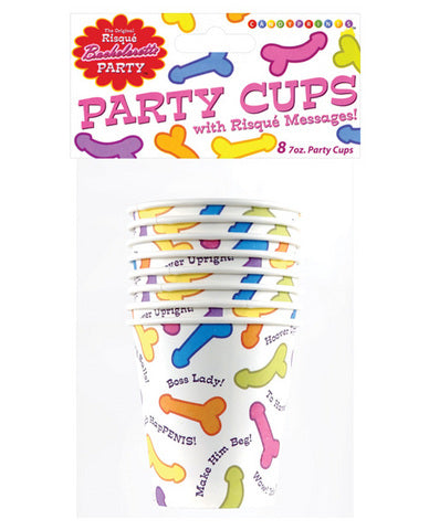 Bachelorette risque cups - 8 per pack