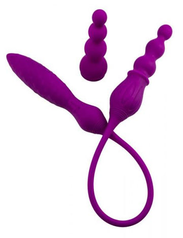 Adrien Lastic 2X Double Ended Vibrator Purple