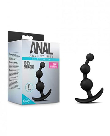 Anal Adventures Platinum Small Anal Beads Black