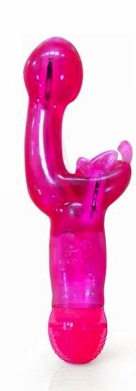 Eve&#039;s Delight Dual G-Spot and Clitoral Stimulator Pink