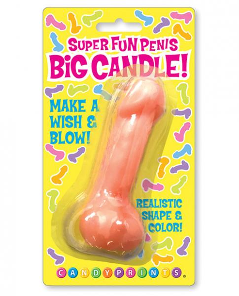 Super Fun Big Penis Candle Pink