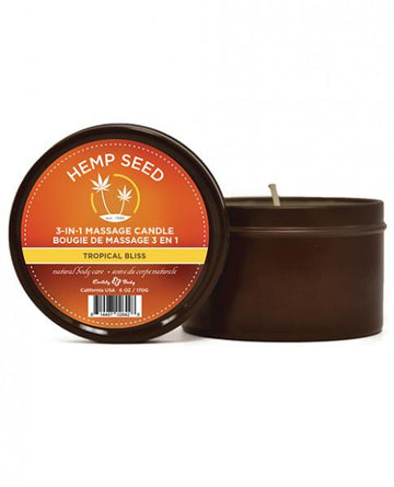 Earthly Body Summer Massage Candle Tropical Bliss 6oz