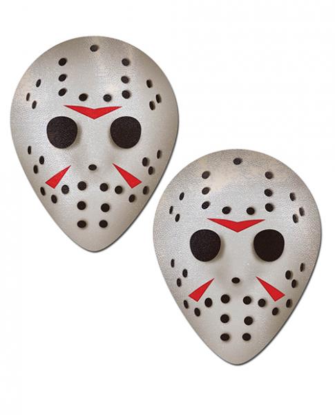 Pastease Scary Halloween Hockey Mask  White O/S