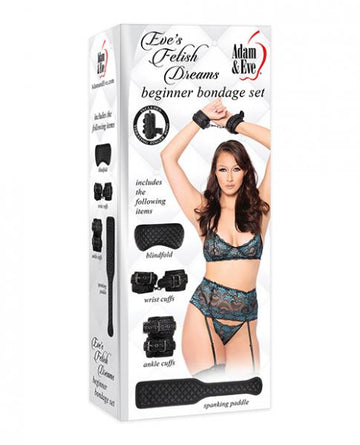 Fetish Dreams Beginner Bondage Set - Black