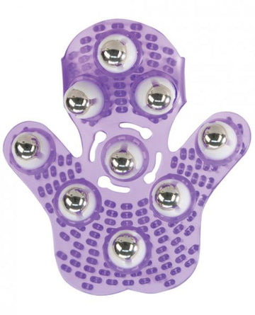 Roller Balls Massager Purple Massage Glove