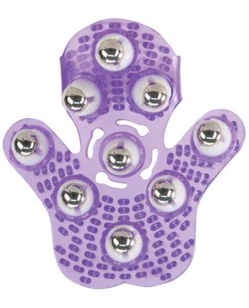 Roller Balls Massager Purple Massage Glove