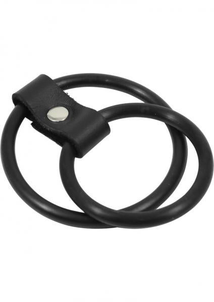 Nitrile Dual Cock Ring Black