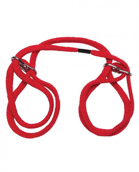 Japanese Style Bondage Wrist Or Ankle Cotton Rope Red