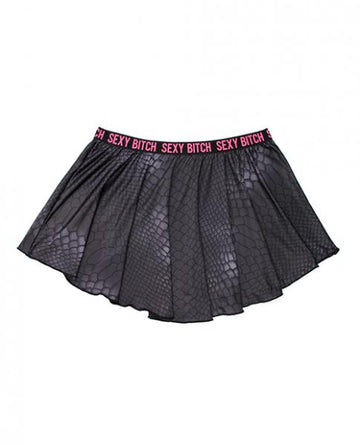 Vibes Sexy Bitch Skater Skirt Black S/M