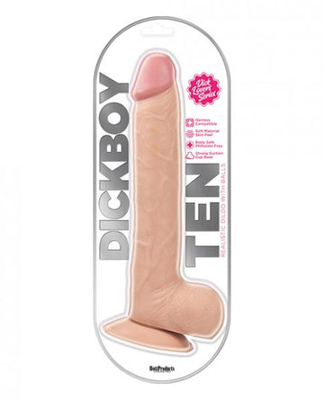 Dick Boy 10 inches PVC Dildo Beige