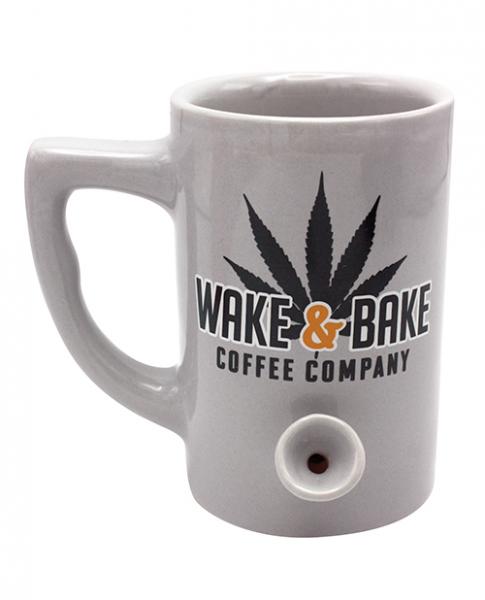 Wake & Bake Coffee Mug Holds 10 ounces Gray