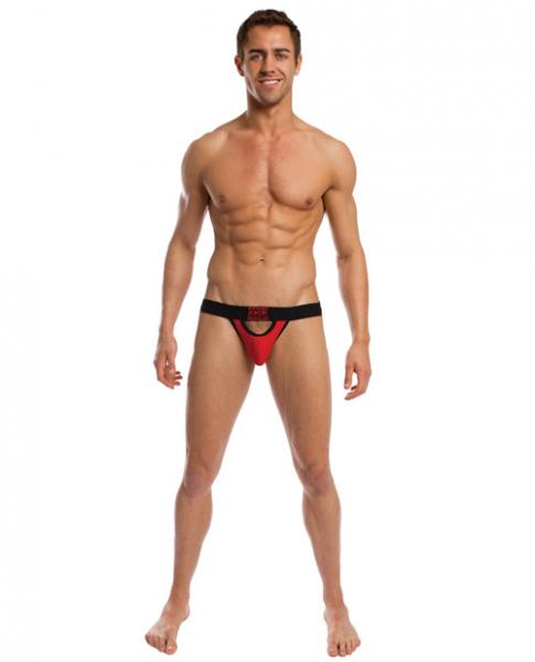 Punter Bodyflex Jock Strap Red/Black Small