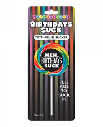 Birthday Lollipops - Meh Birthdays Suck