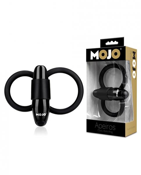 Mojo Apeiros 7 Function Vibrating Cock & Balls Ring Black