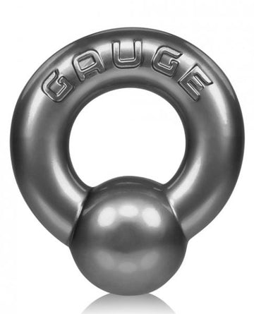 Oxballs Gauge Cock Ring Steel Silver