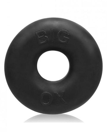 Big Ox Cockring Oxballs Silicone TPR Blend Black Ice