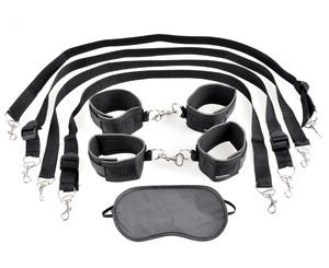 Fetish Fantasy Cuff and Tether Set Black