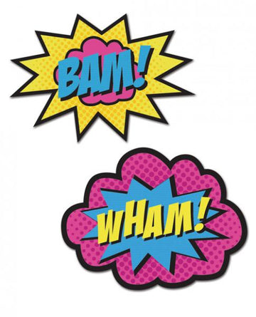 Peekaboos Wham Bam Superhero Pasties 2 Pairs