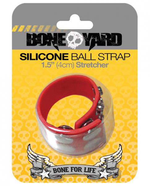 Boneyard Silicone Ball Strap Red