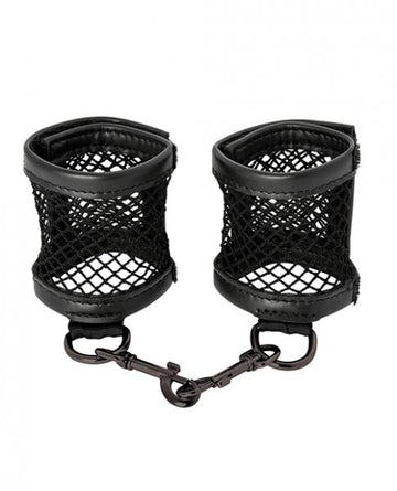 Sex & Mischief Fishnet Cuffs Black