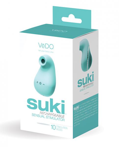 Vedo Suki Rechargeable Vibrating Sucker - Tease Me Turqouise