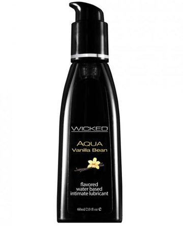 Wicked Aqua Waterbased Lubricant Vanilla Bean 2oz