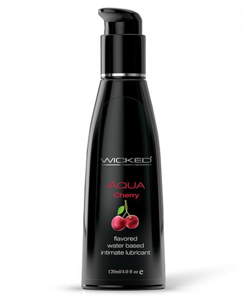 Wicked Aqua Water Based Lubricant Cherry 4oz