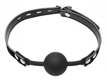 Premium Hush Silicone Comfort Ball Gag Black