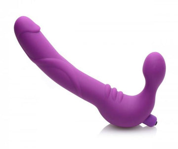 Royal Revolver Vibrating Strapless Silicone Strap On Dildo