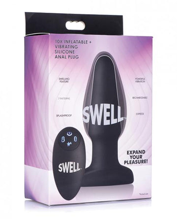 Swell 10x Inflatable & Vibrating Silicone Anal Plug