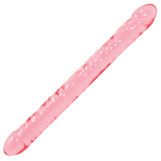 Crystal Jellies Double Dong 18 Inches Pink