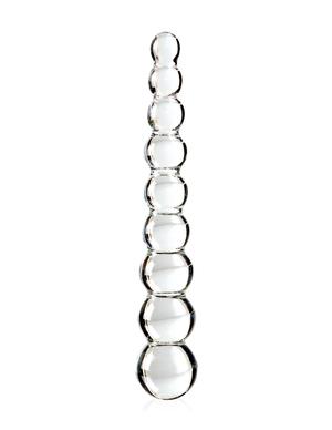 Icicles No 2 Glass Anal Beads Clear