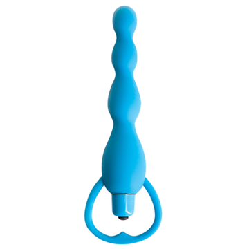 Climax Silicone Vibrating Bum Beads Blue