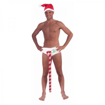 Candy Cane Stud Undies Wanna Lick My Stick