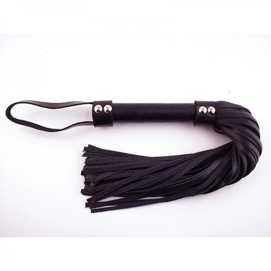 Rouge Short Leather Flogger Black