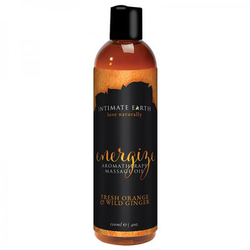 Intimate Earth Energize Massage Oil 4oz