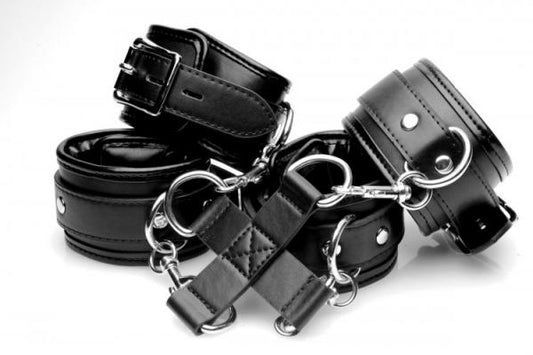 Strict Hog-Tie Restraint System Black Leather