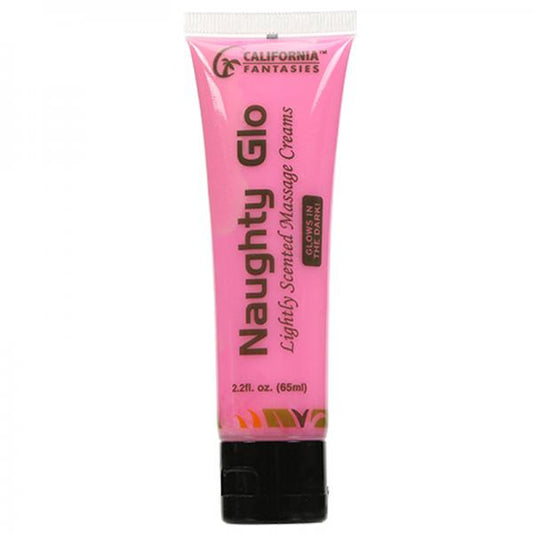 Naughty Glo Glow In The Dark Massage Creams 2.2oz Tube (pink) Plumeria