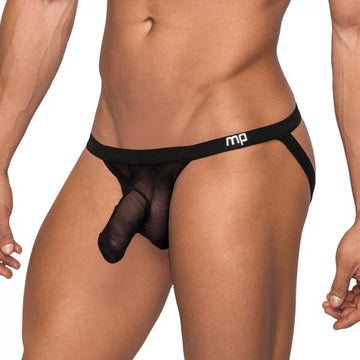 Male Power Hoser Jock Strap Black L/XL