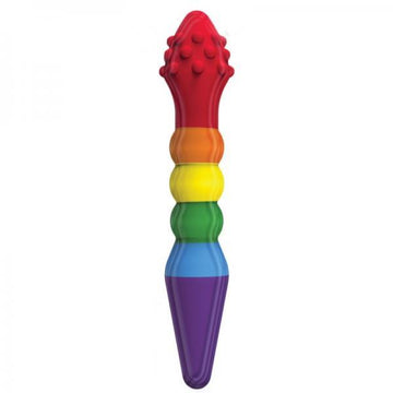 Rainbow Knob Job Dildo