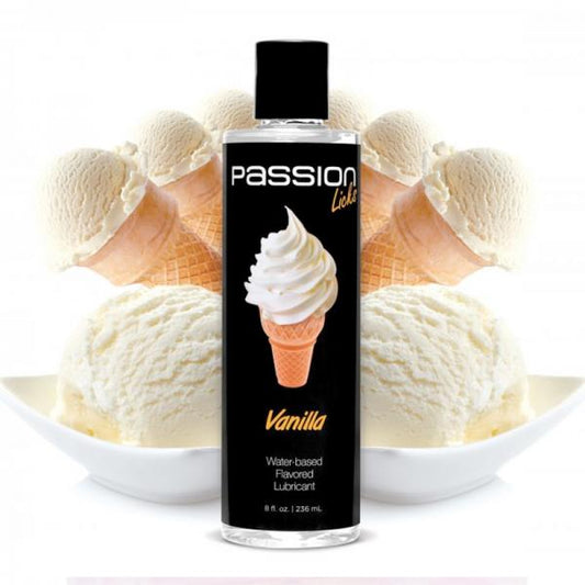 Passion Licks Vanilla Water Based Flavored Lubricant 8oz