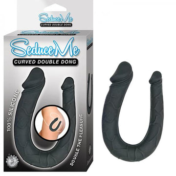 Seduce Me Curved Double Dong Black