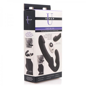 Strap U Strapless Strap On With Remote- Black