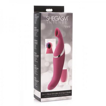 Inmi Shegasm Intense 2-in-1 Clitoral Stimulator &amp; G-spot Vibrator