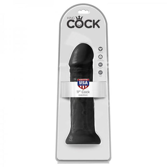 King Cock 11in Cock Black