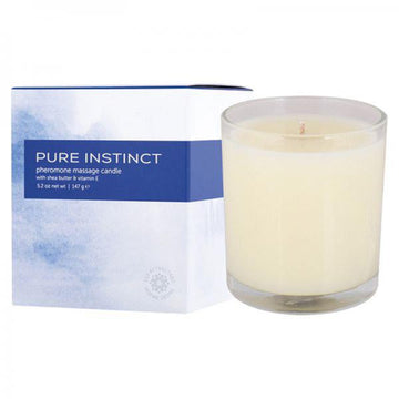 Pure Instinct Pheromone Massage Candle True Blue 5.2oz