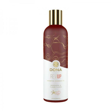 Dona Essential Massage Oil Revup Mandarin &amp; Ylang Ylang 4oz