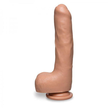 The D Uncut D 9 inches With Balls Firmskyn Beige Dildo