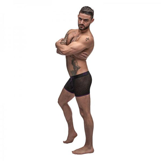 Male Power Airotic Mesh Enhancer Short Black Large