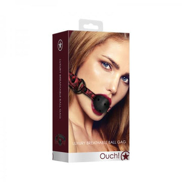 Breathable Luxury Ball Gag - Burgundy